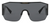 VERSACE SHIELD SUNGLASSES VE2220 100987 BLACK / GREY LENS