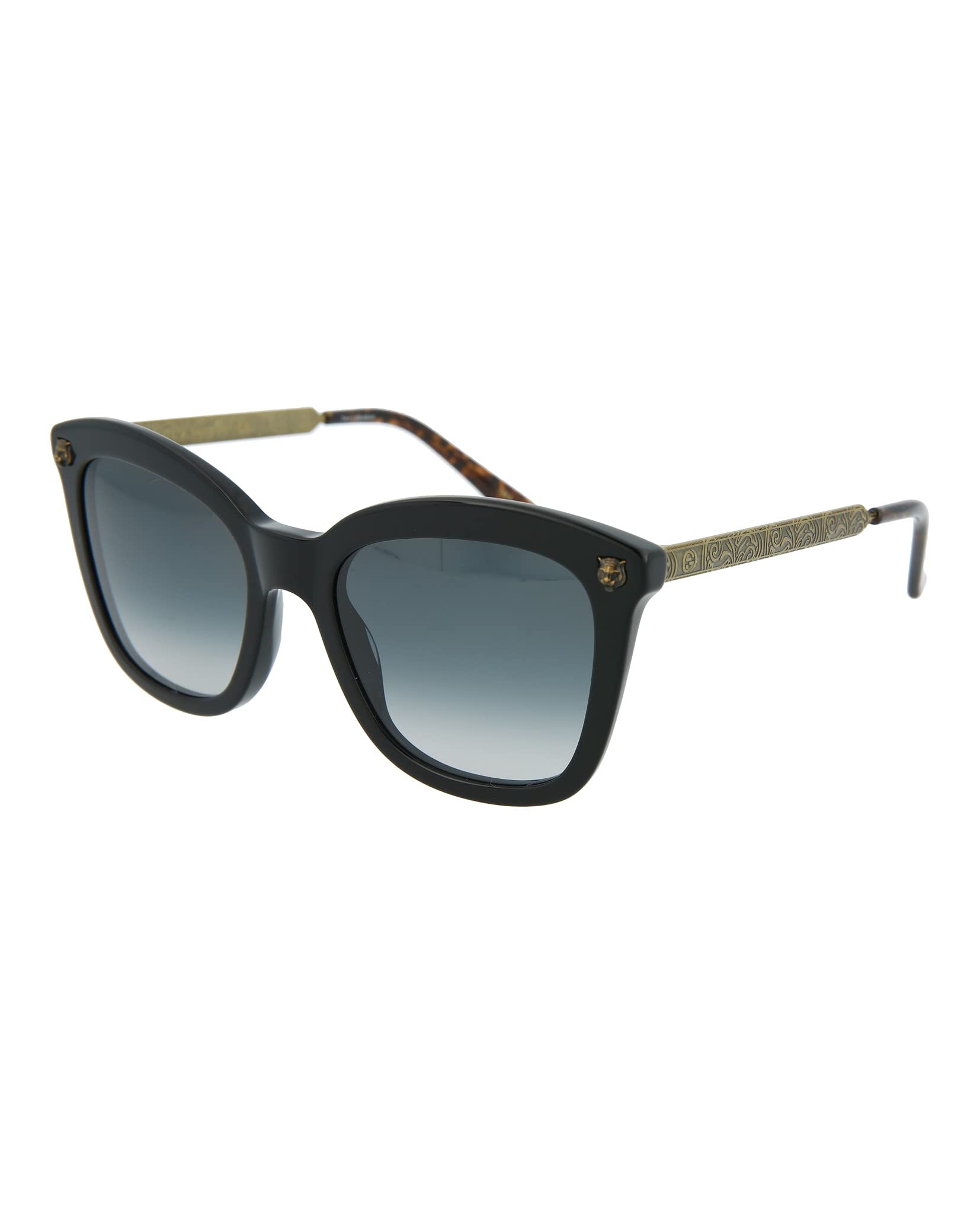 Gucci Sunglasses GG0217S 001 52mm Black / Black Grey Lens