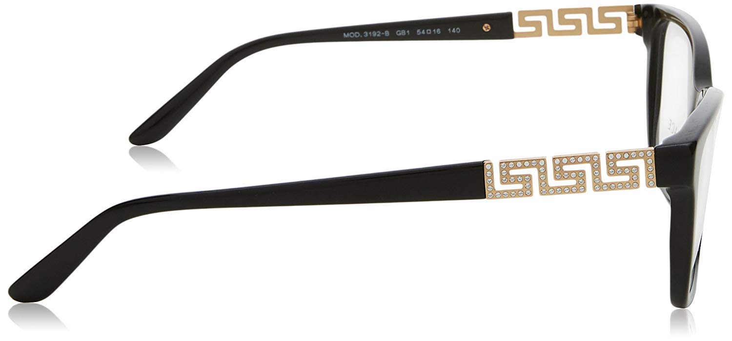 Versace Eyeglasses VE3192B GB1 54mm Black / Demo Lens