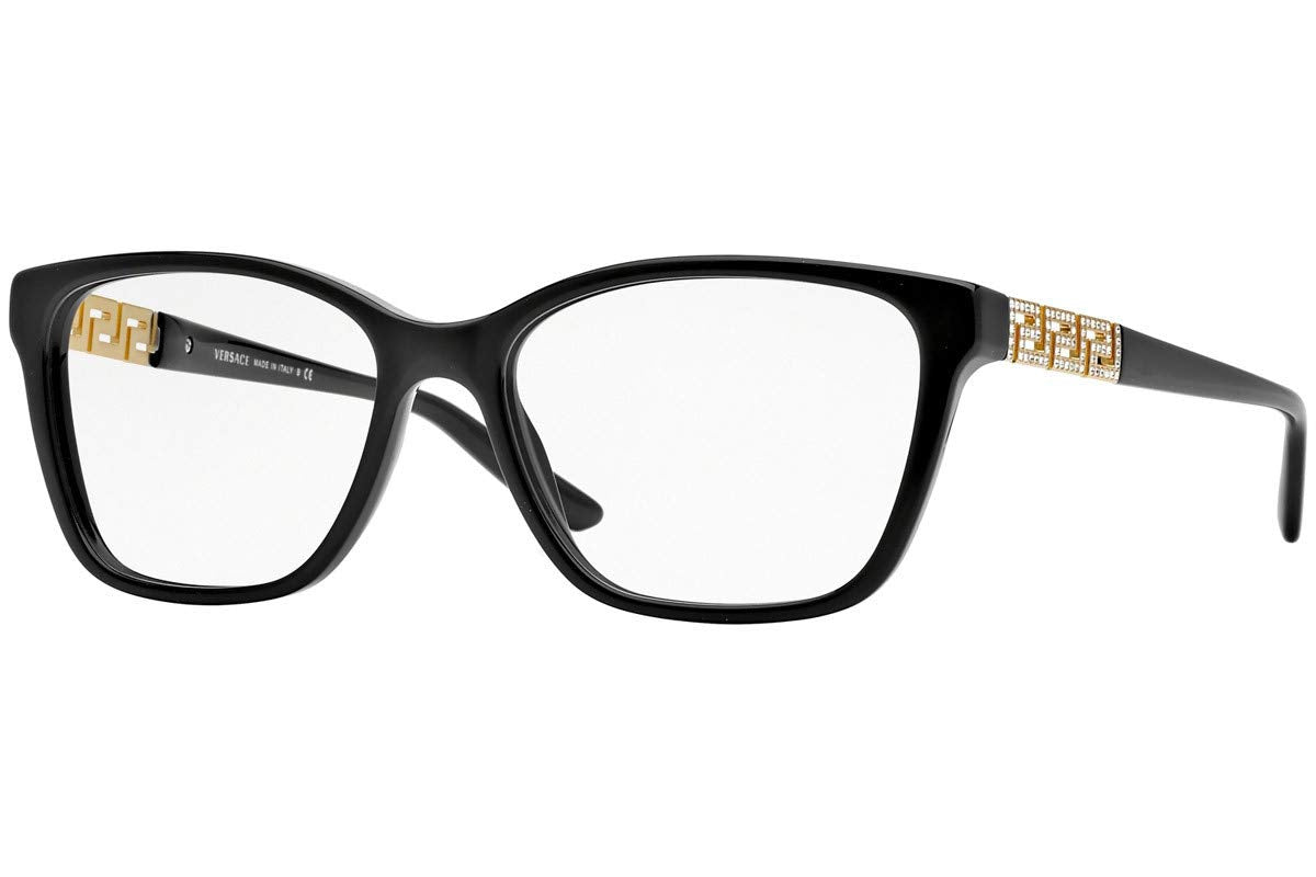 Versace Eyeglasses VE3192B GB1 54mm Black / Demo Lens