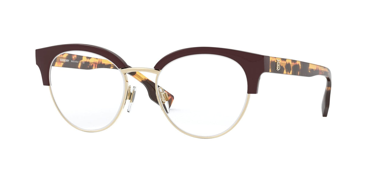 Burberry Eyeglasses BE2316 3869 51mm Bordeaux Pale Gold / Demo Lens