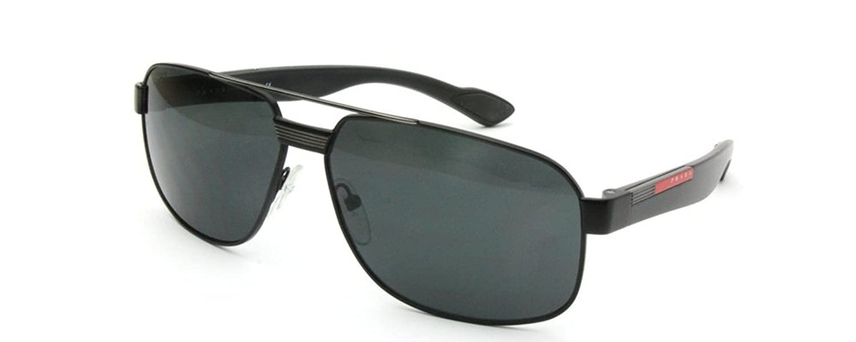 Prada Sport Sunglasses SPS 54MS 1BO1A1 59mm Black / Grey Lens