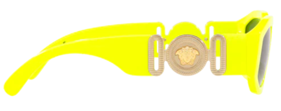 VERSACE SUNGLASSES VE4361 532187 53mm YELLOW FLUO / GREY [53-18-140]