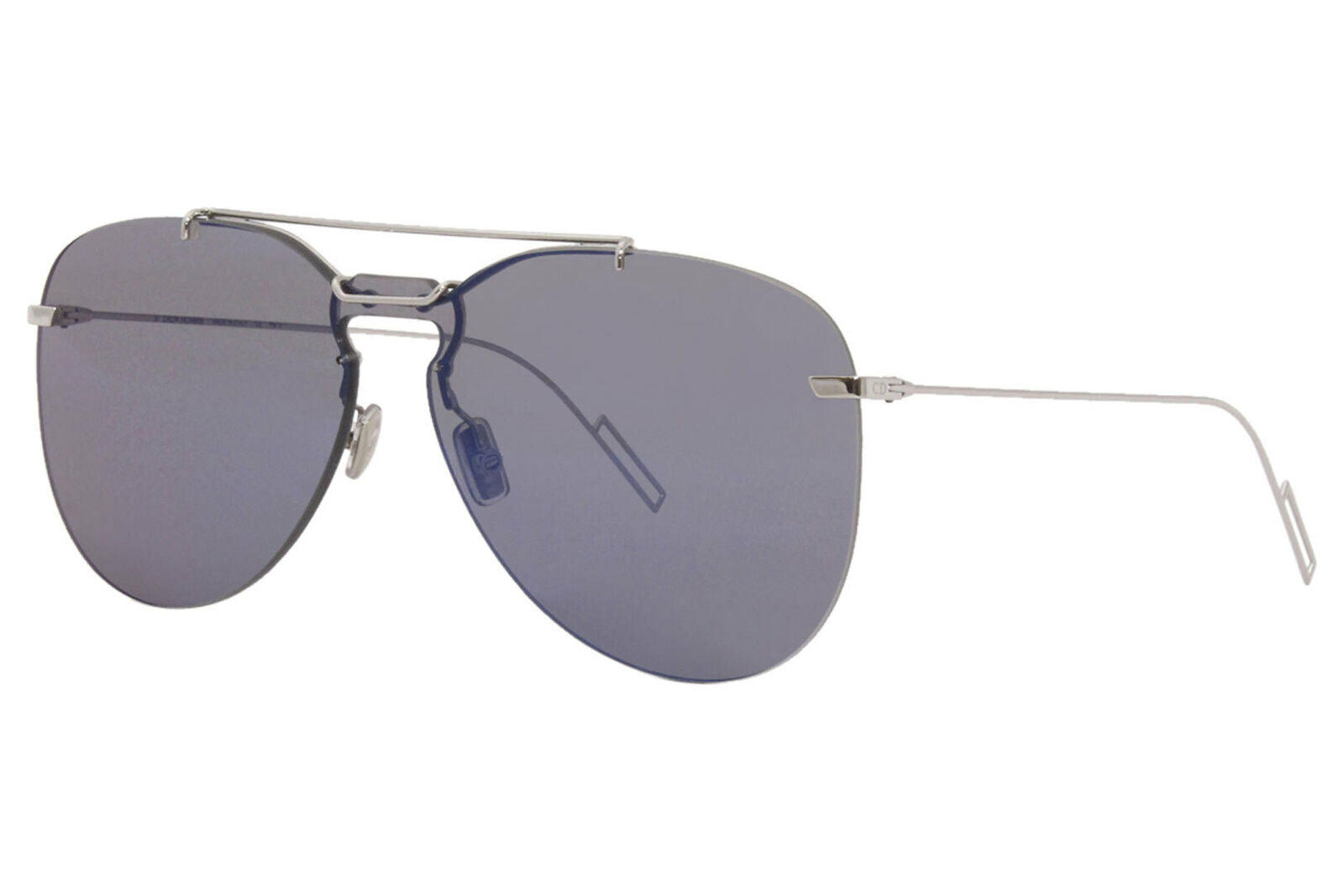 Dior Sunglasses DIOR0222S DOH2A 58mm Palladium / Blue Light Mirror Lens