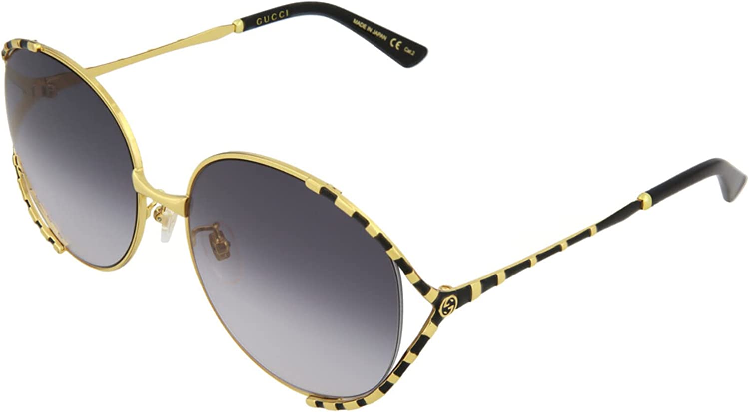 Gucci Sunglasses GG0595S 011 59mm Gold / Grey Gradient Lens