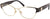 Versace Eyeglasses VE1267B 1433 53mm Gold/Black / Demo Lens