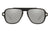 Versace Medusa Charm Sunglasses VE2199 10006G Matte Black / Lt Grey Mirror Silver