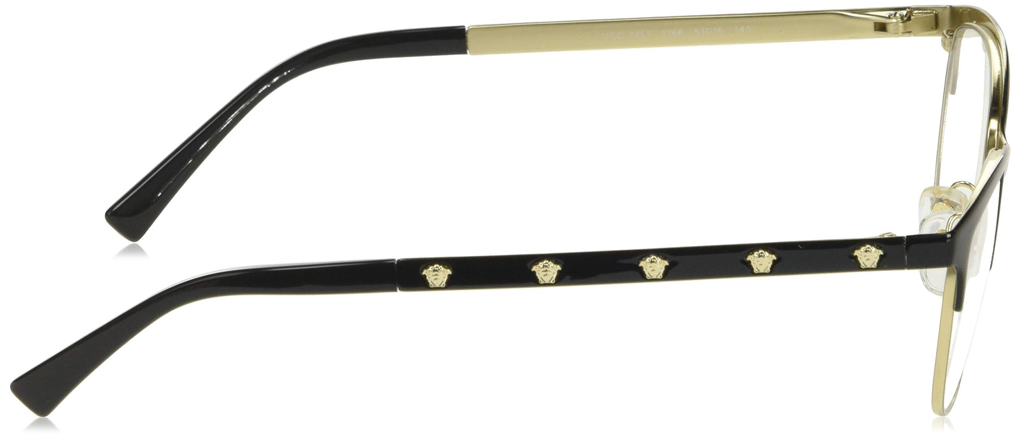 Versace Eyeglasses VE1251 1366 53mm Black / Demo Lens