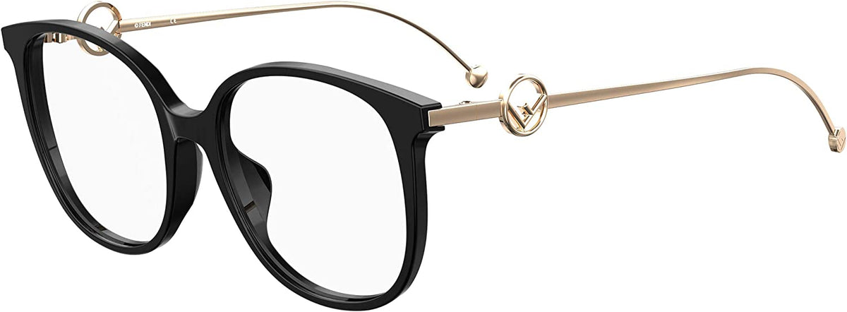 Fendi Eyeglasses FF0425/F 80700 54mm Black / demo Lens