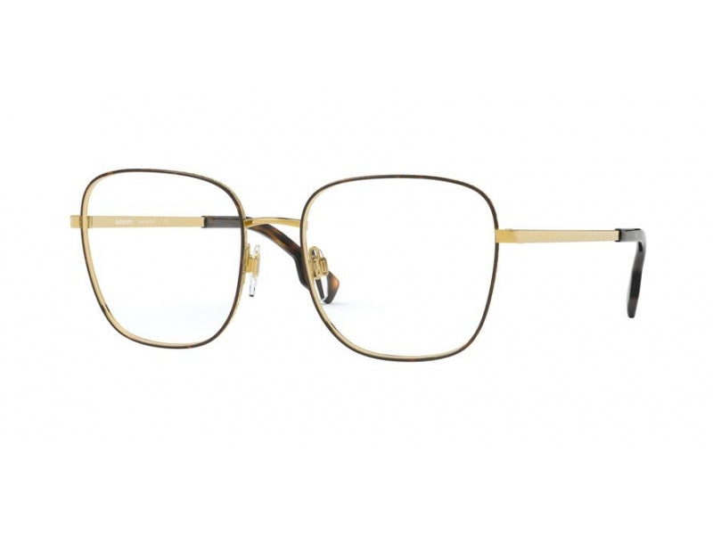 Burberry Eyeglasses BE1347 1308 52mm Gold/Dark Havana / Demo Lens