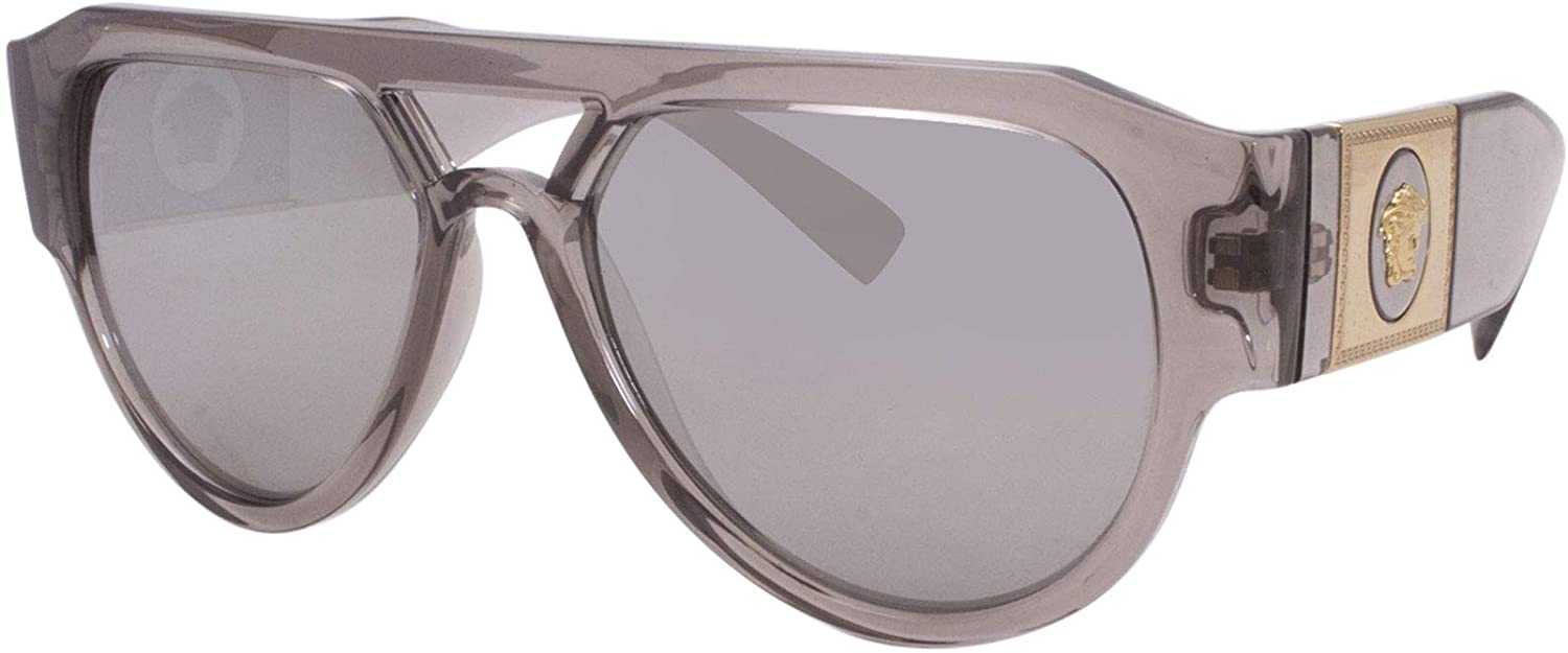 Versace Sunglasses VE4401 53416G 57mm Transparent Grey / Light Grey Mirror Silver Lens