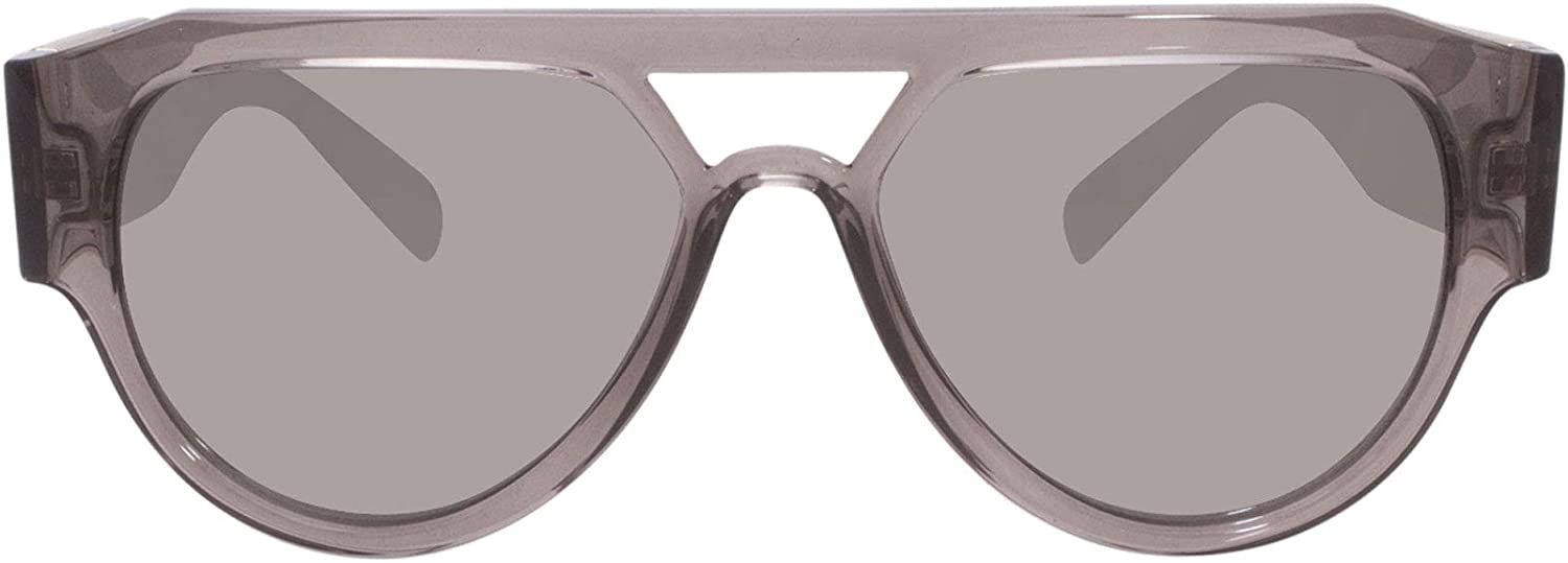 Versace Sunglasses VE4401 53416G 57mm Transparent Grey / Light Grey Mirror Silver Lens