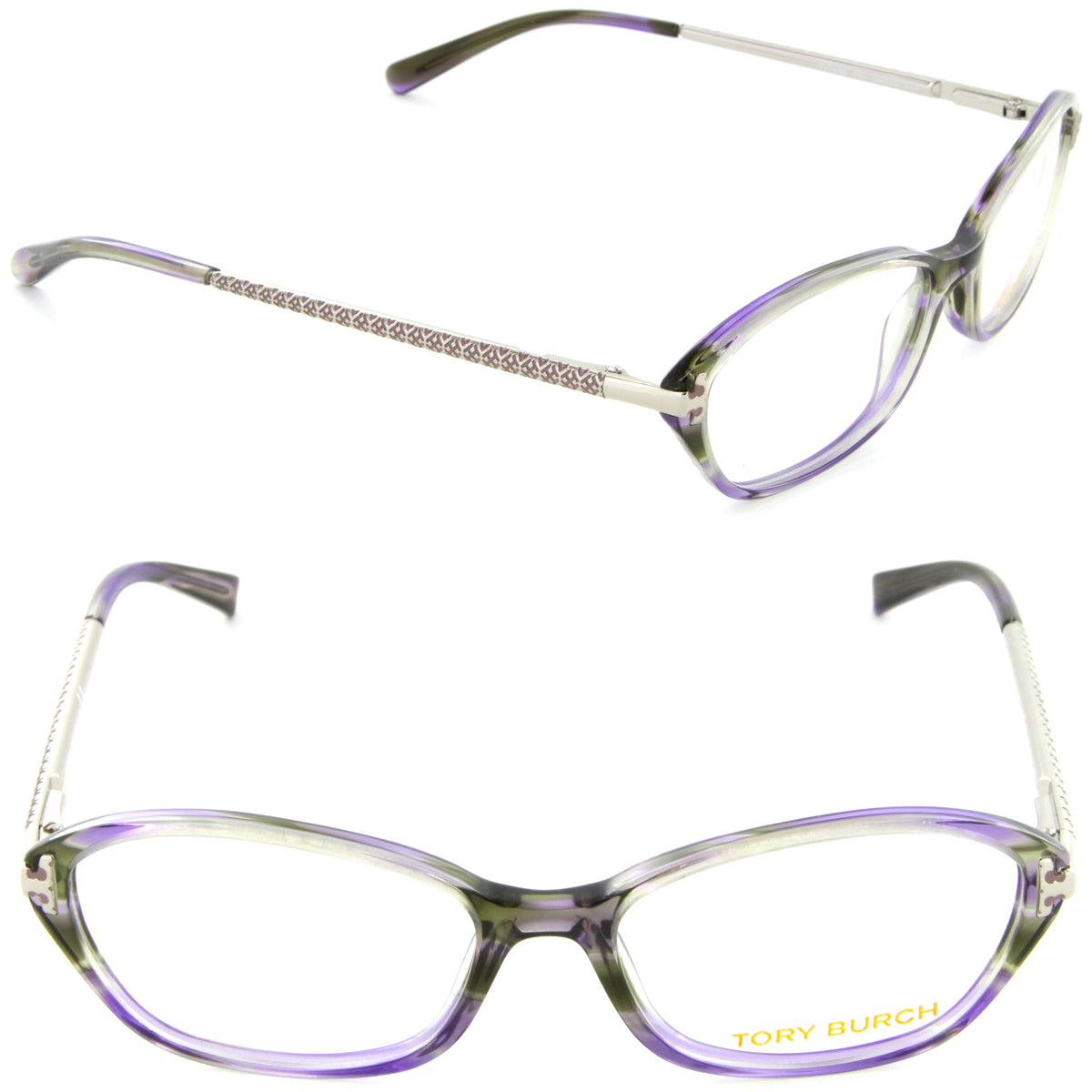 Tory Burch TY 2008 745 50mm Oval Eyeglasses Purple / Demo Lens