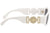 Versace VE4361 401/87 53mm Sunglasses White-Gold / Grey Lens