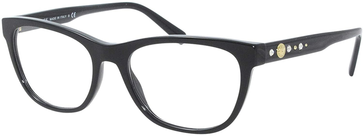 Versace Eyeglasses VE3263B GB1 52mm Black / Demo Lens