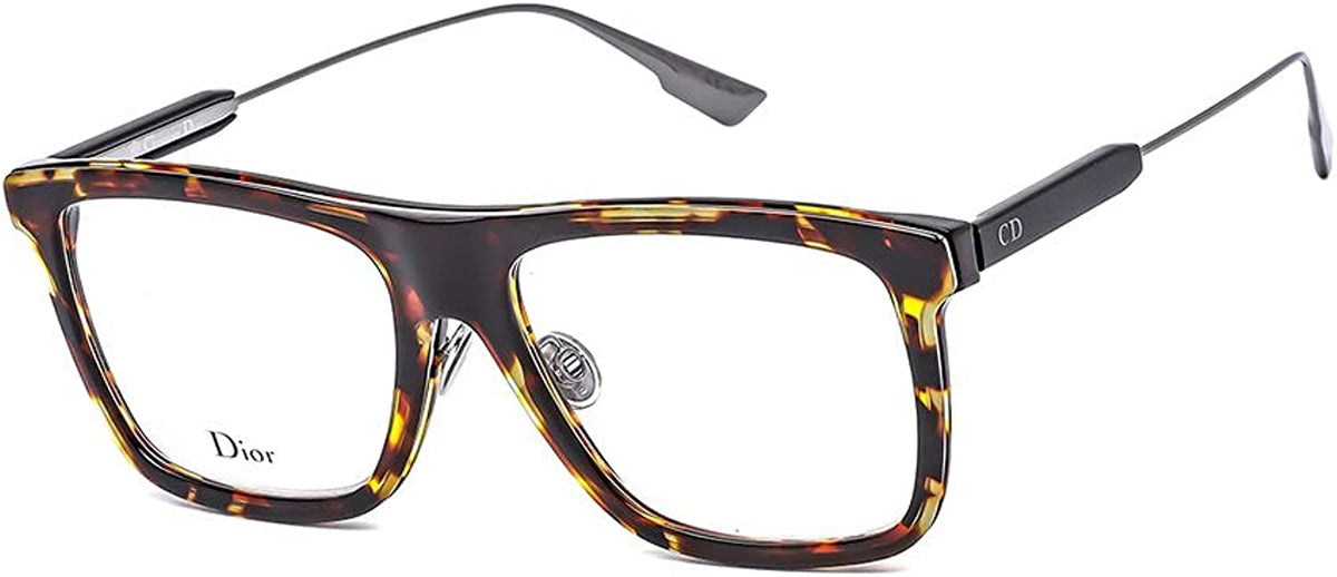 Dior Eyeglasses MYDIORO1 EPZ 54mm Yellow Red Havana / Demo Lens