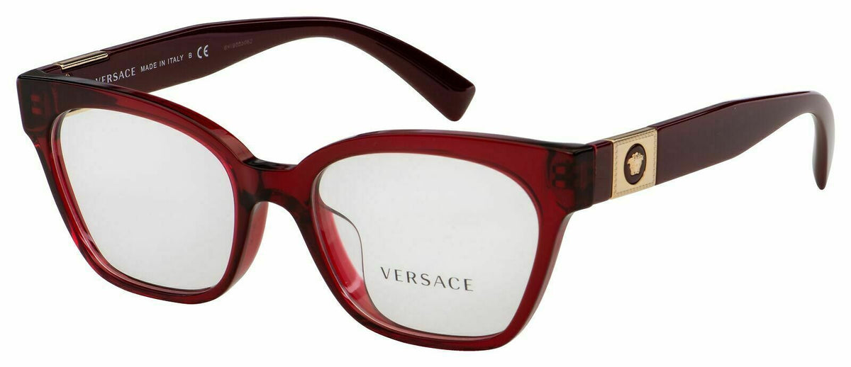 Versace Eyeglasses VE3294 388 51mm Transparent Bordeaux / Demo Lens