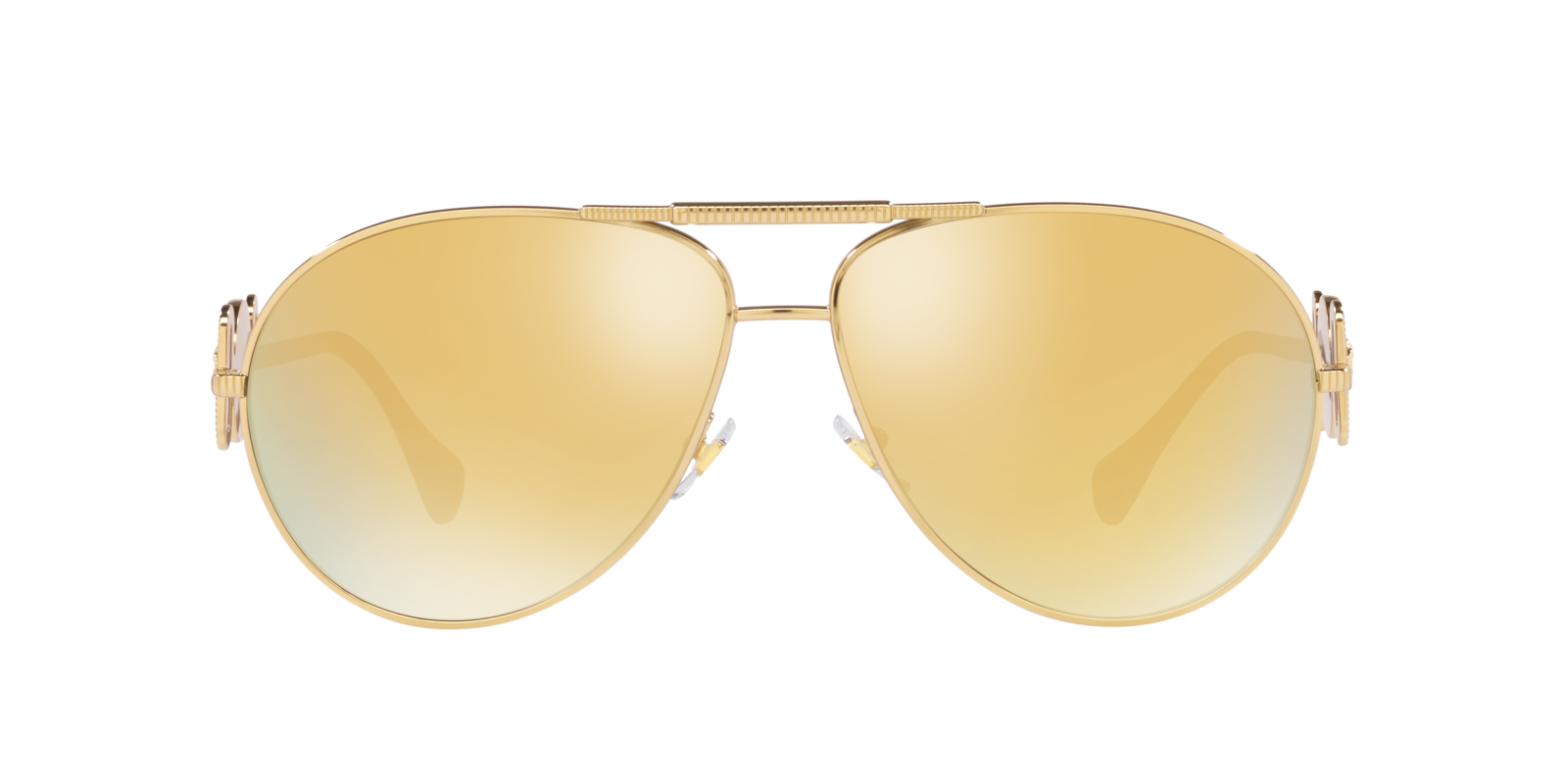 Versace Sunglasses VE2249 10027P 65mm Gold / Brown Mirror Gold Lens