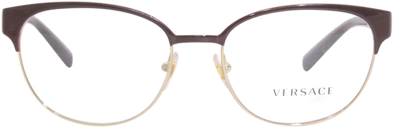 Versace Eyeglasses VE1256 1435 53mm Dark Red/Gold / Demo Lens