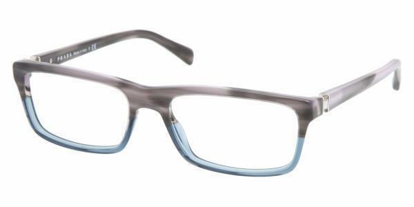 Prada Eyeglasses PR 06NV RYO-1O1 55mm Rectangle Tortoise Denim / Demo Lens