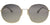 Fendi FF0313/F/S-J5G-UE Oval Modified Sunglasses Gold/Grey Ivory Mirror Lens