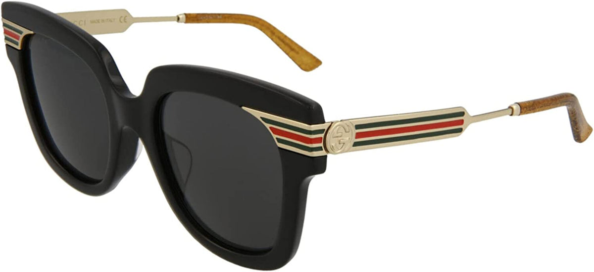 Gucci Sunglasses GG0281SA 001 51mm Black Gold / Grey Lens