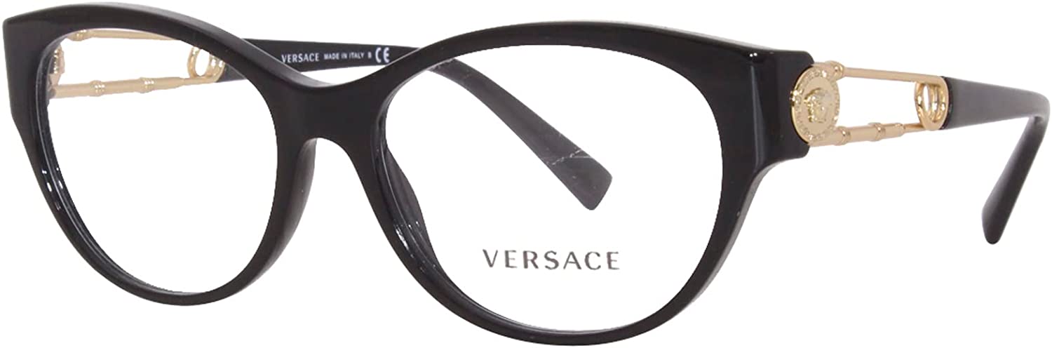 Versace Eyeglasses VE3289 GB1 54mm Black / Demo Lens