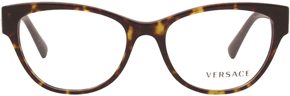 Versace Eyeglasses VE3287 108 53mm Havana / Demo Lens