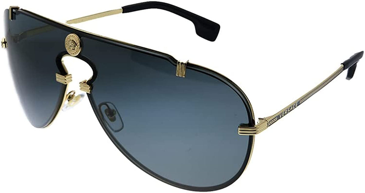 Versace Sunglasses VE2243 10026G 43mm Gold / Light Grey Mirror Silver Lens