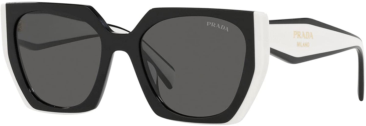 Prada Sunglasses PR15WS 09Q5S0 54mm Black/Talc / Dark Grey Lens