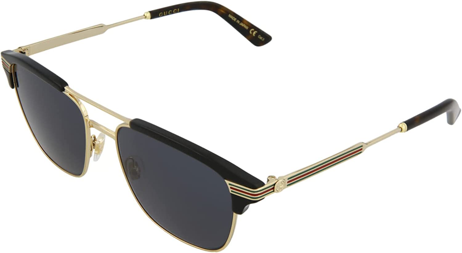 Gucci Sunglasses GG0241S 002 54mm Gold / Grey Lens