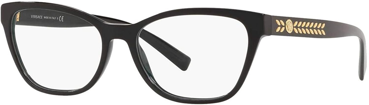 Versace Eyeglasses VE3265 GB1 54mm Black / Demo Lens