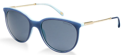 Tiffany &amp; Co Sunglasses TF4087B 81653F 55mm Blue Azure / Dark Grey Lens