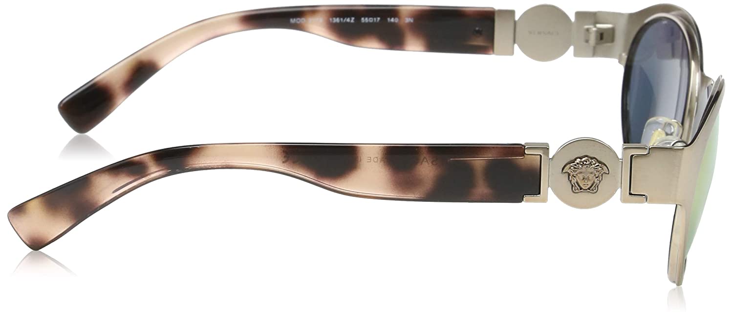 Versace Sunglasses VE2179 1361/4Z 55mm Brushed Copper / Grey Mirror Rose Gold