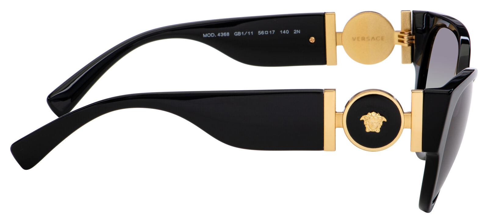 Versace Sunglasses VE4368 GB1 11 56mm Black Grey Gradient Lens