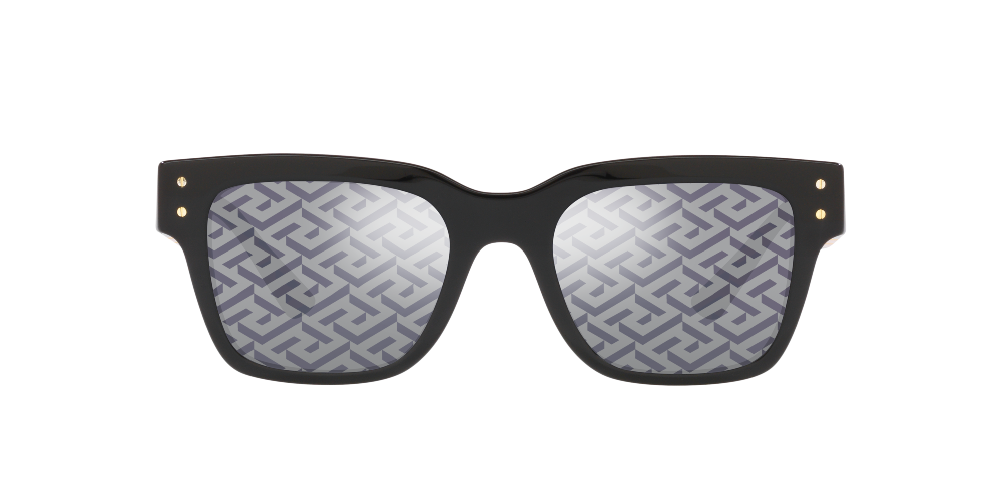 Versace Sunglasses VE4421 GB1F 52mm Black / Dark Grey Monogram Blue Lens