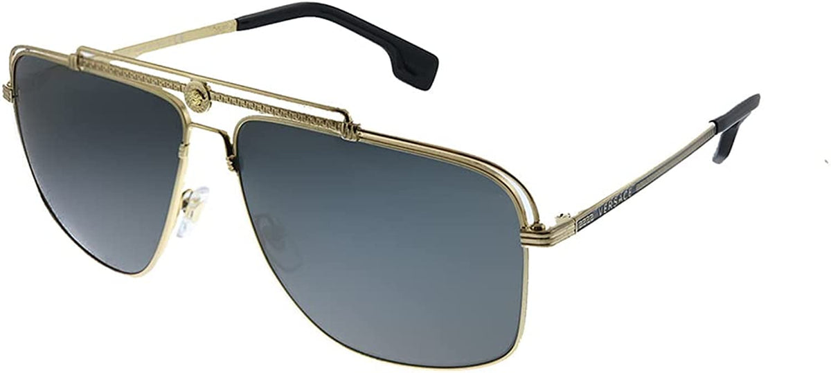 Versace Sunglasses VE2242 100287 61mm Gold / Dark Grey Lens