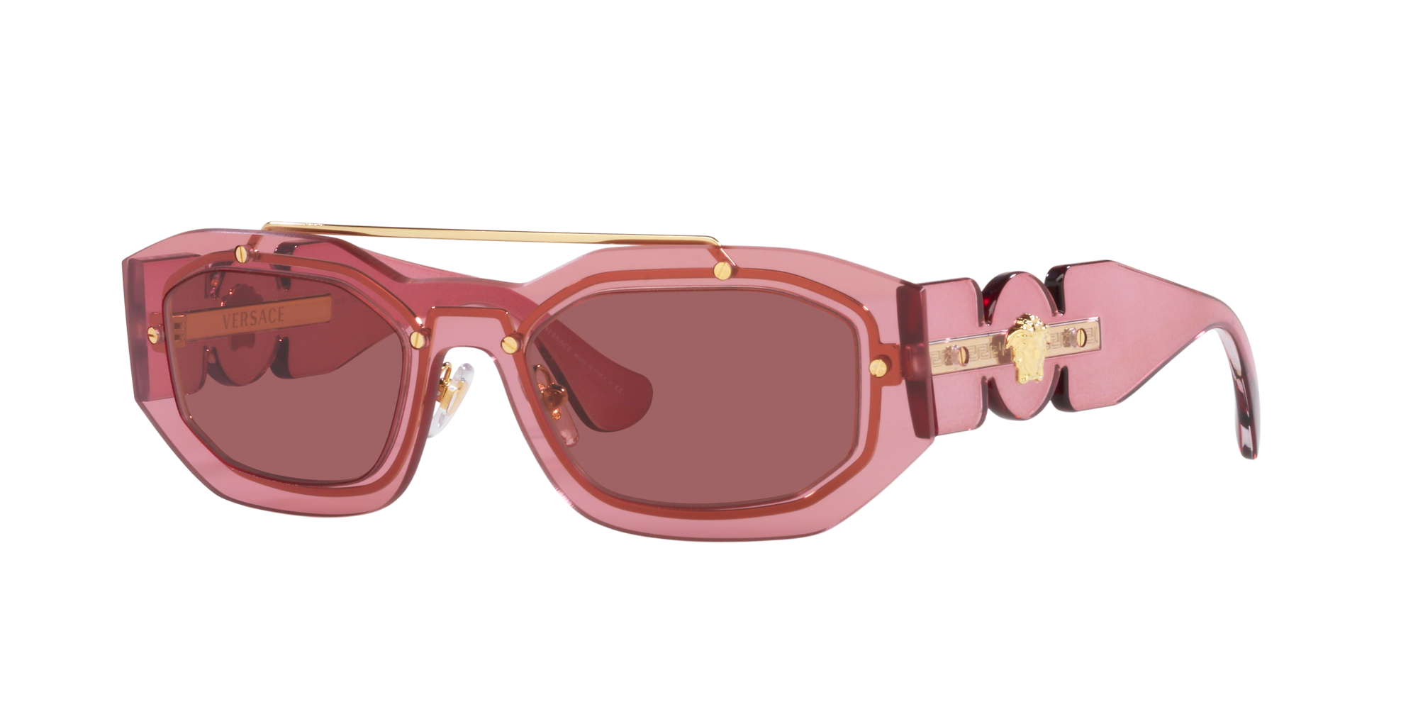 Versace Sunglasses VE2235 100269 51mm Pink / Dark Violet Lens