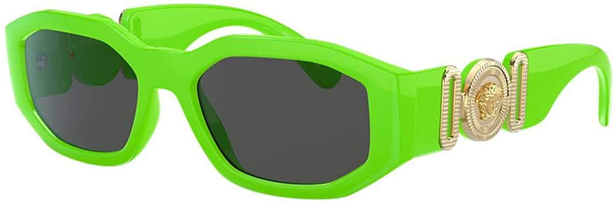 VERSACE SUNGLASSES VE4361 531987 53mm GREEN FLUO / GREY [53-18-140]