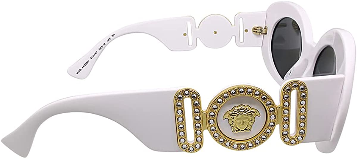 Versace Sunglasses VE4426BU 31487 54mm White / Dark Grey Lens