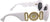 Versace Sunglasses VE4426BU 31487 54mm White / Dark Grey Lens