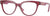 Versace Eyeglasses VE3315 5357 54mm Transparent Red / Demo Lens