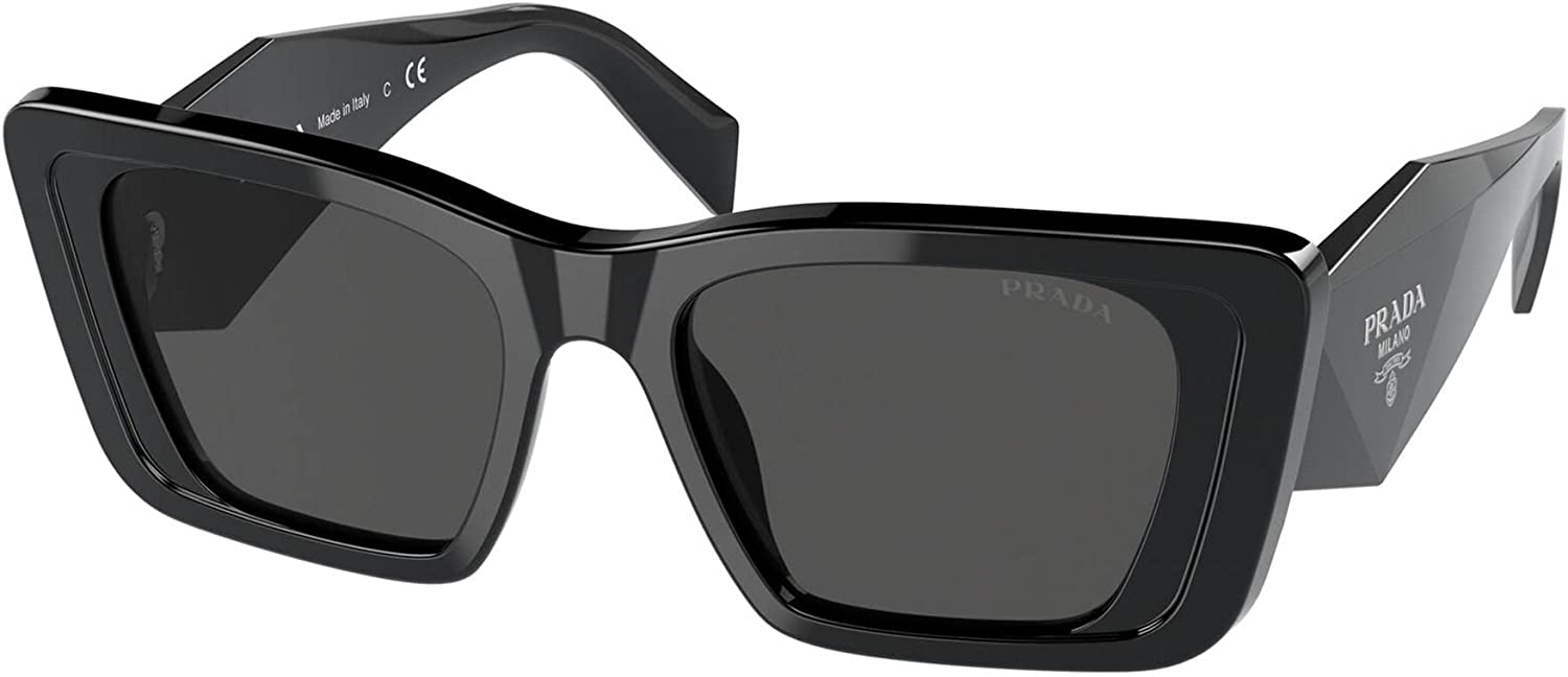 Prada Sunglasses PR08YS 1AB5S0 51mm Black / Dark Grey Lens