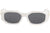 Versace VE4361 401/87 53mm Sunglasses White-Gold / Grey Lens