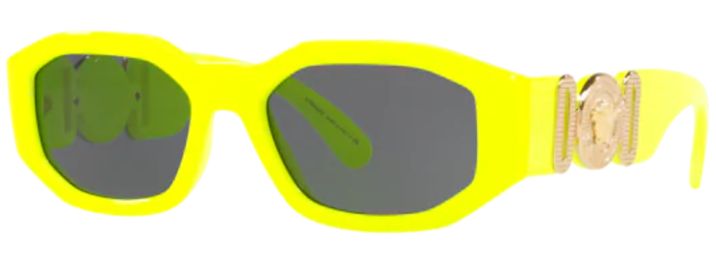 VERSACE SUNGLASSES VE4361 532187 53mm YELLOW FLUO / GREY [53-18-140]