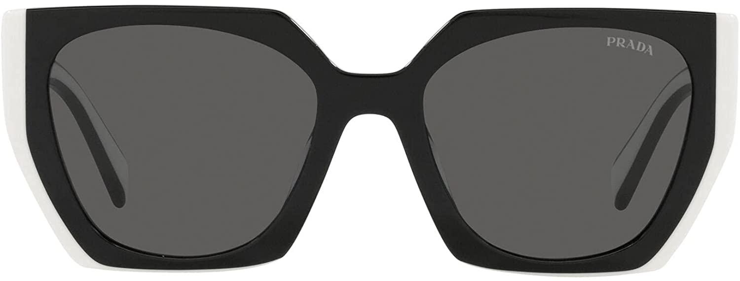 Prada Sunglasses PR15WS 09Q5S0 54mm Black/Talc / Dark Grey Lens