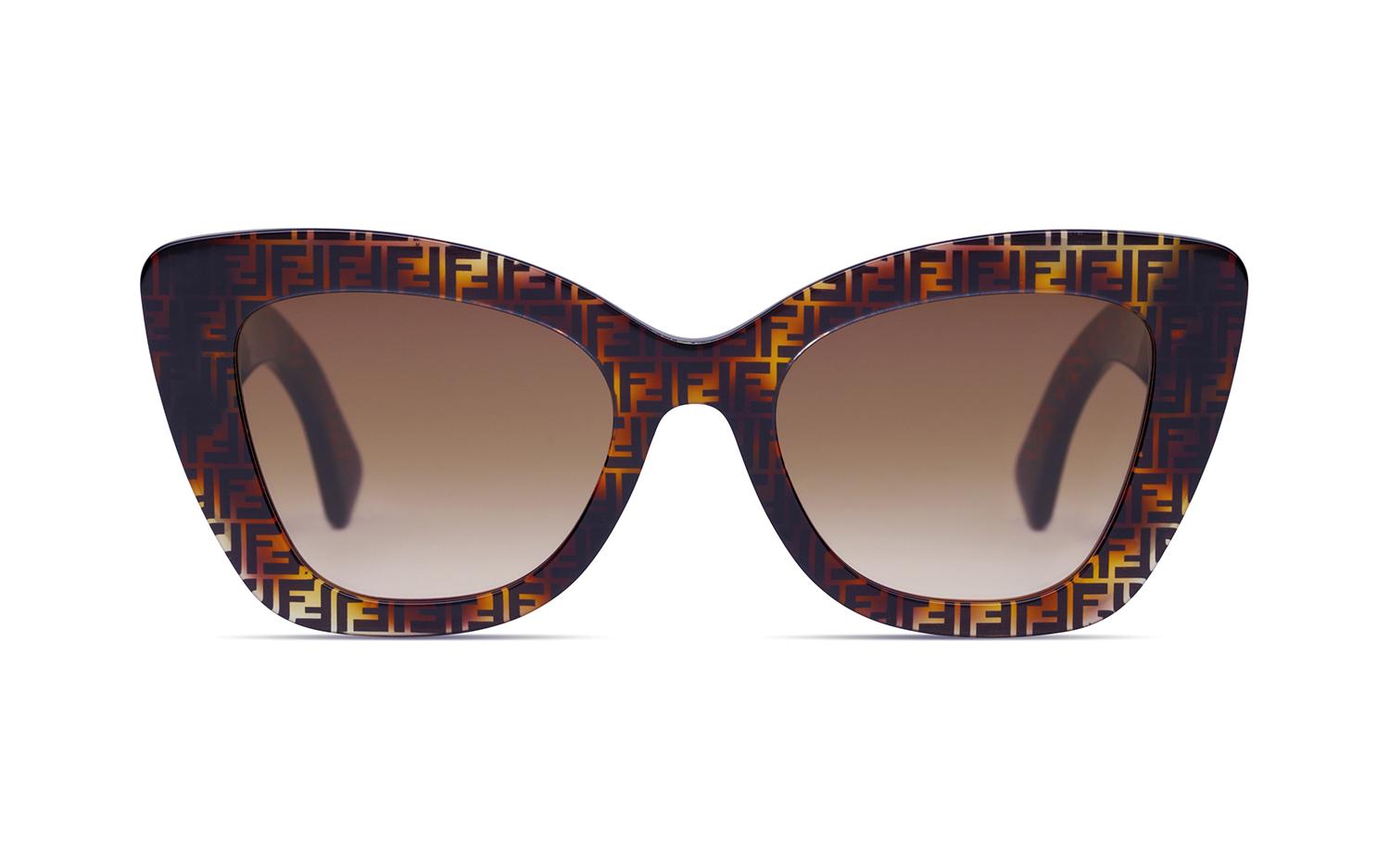 Fendi Sunglasses FF0327/S 086M2 52mm Brown Fendi monogram / Brown Lens