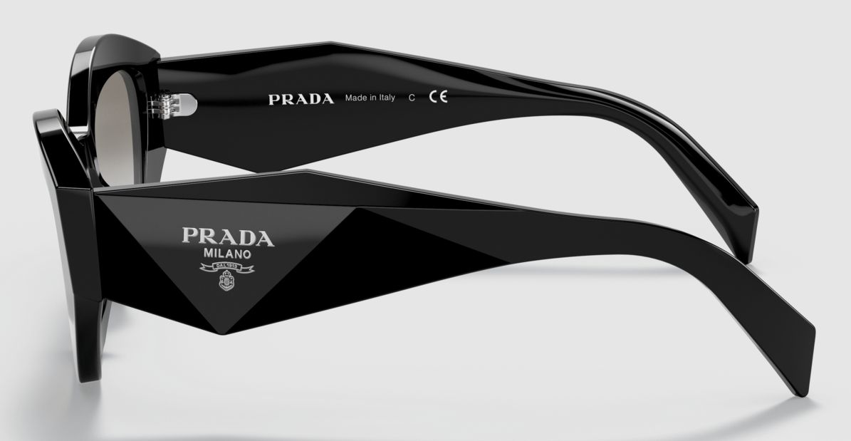 Prada Sunglasses PR07YS 1AB0A7 53mm Black / Grey Gradient Lens