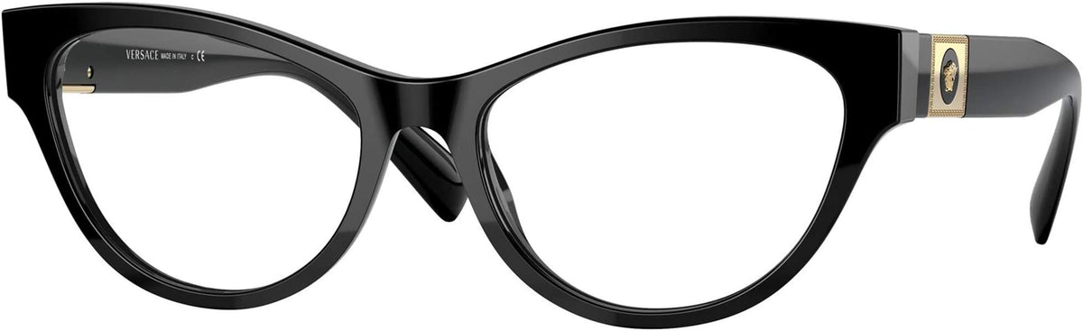 Versace Eyeglasses VE3296 GB1 54mm Black / Demo Lens