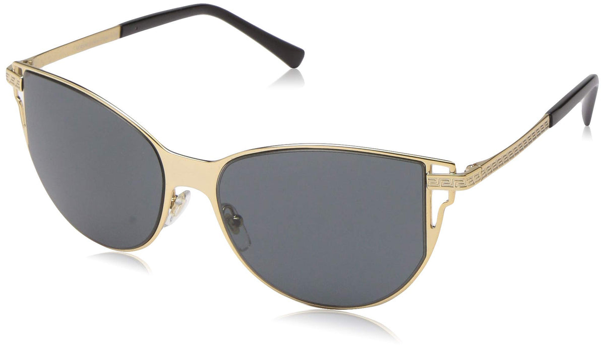 Versace Sunglasses VE2211 1002/87 56mm Gold / Grey Lens